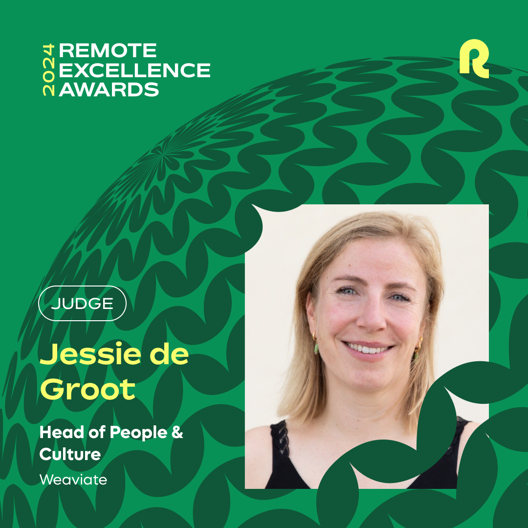 Jessica de groot's logo for the remote influence awards.