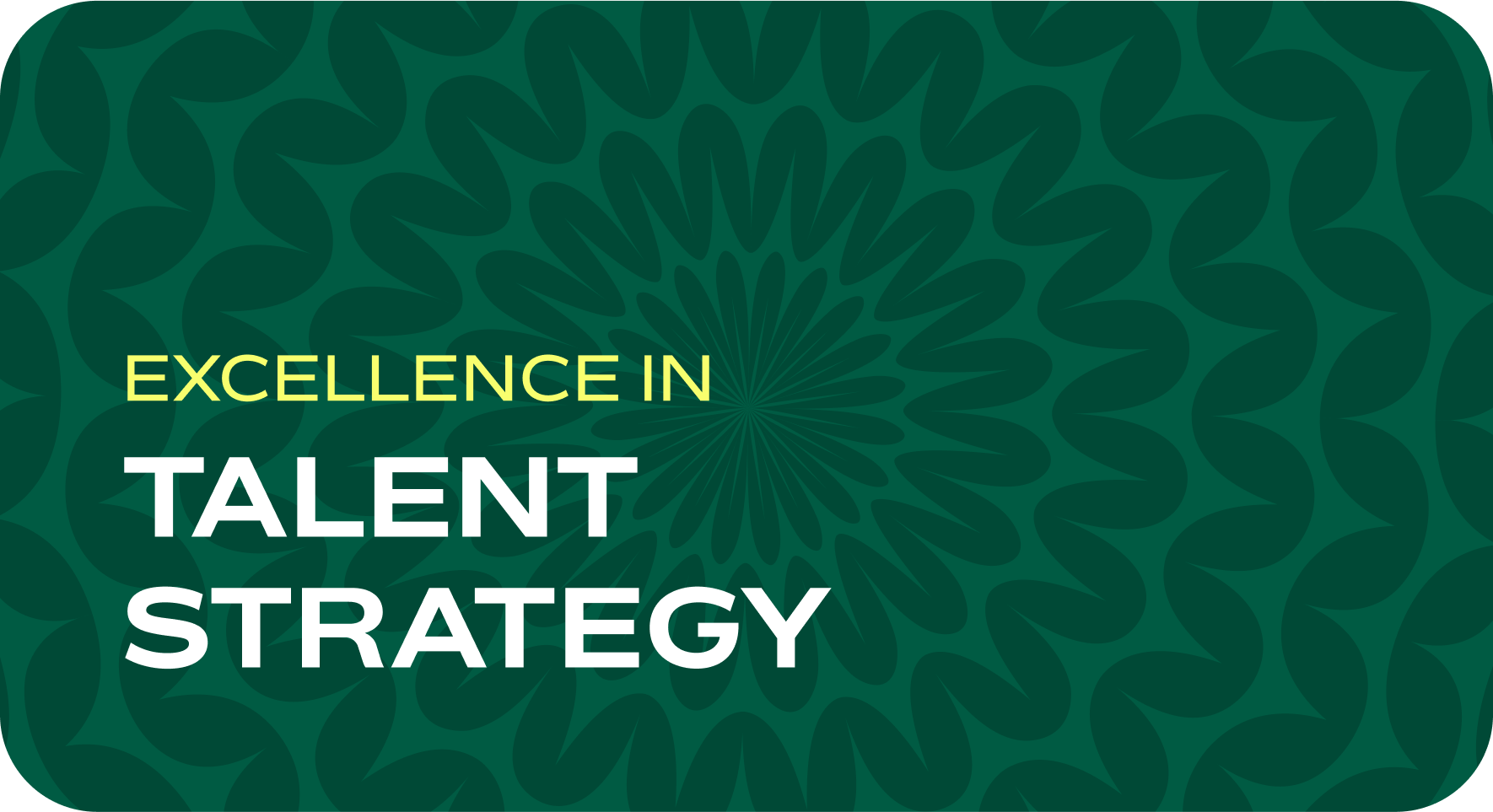 Excellence in talent strategy.
