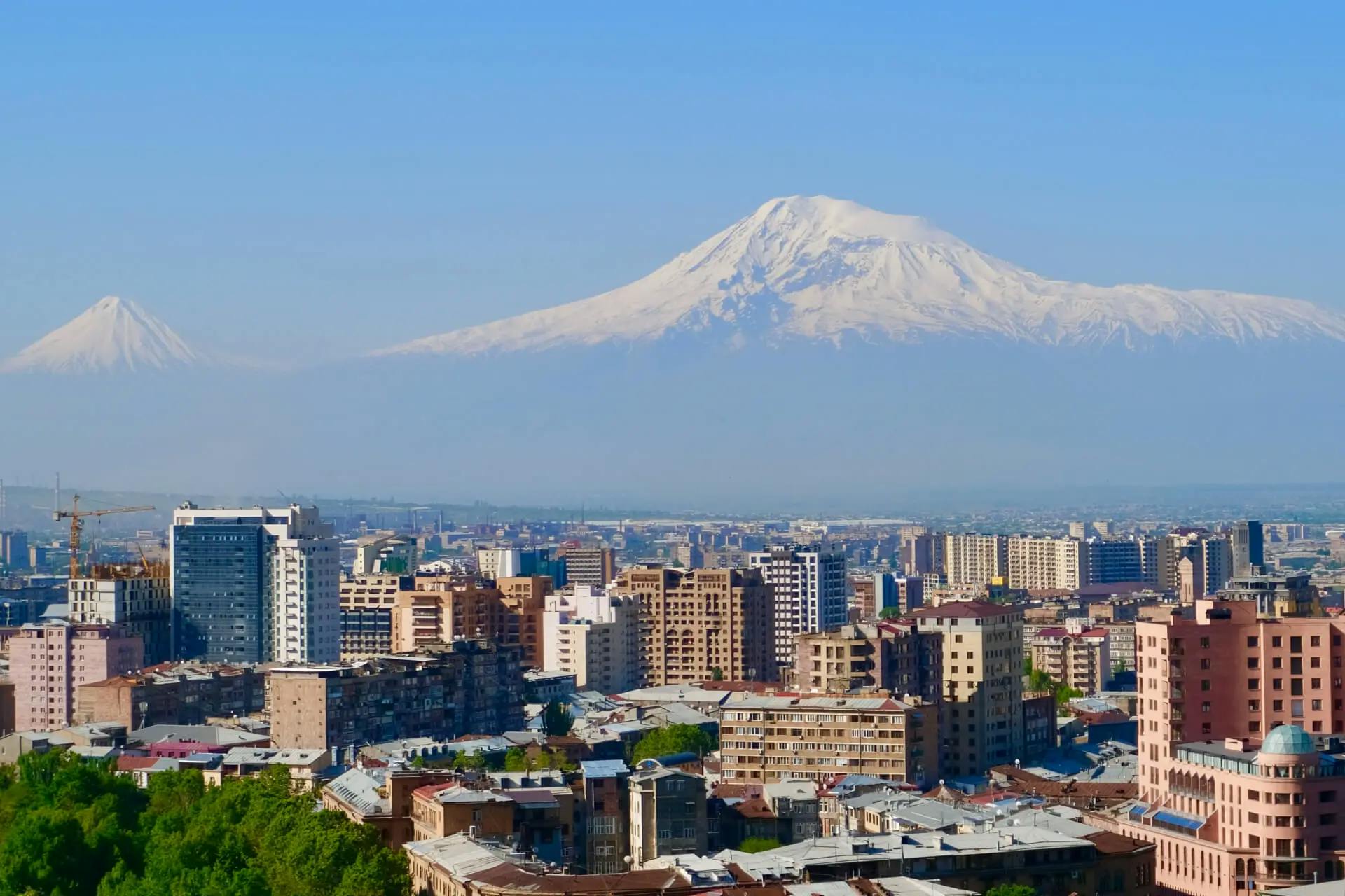 Armenian capital, Yerevan's city skyline