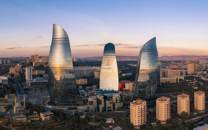 Azerbaijan skyline 