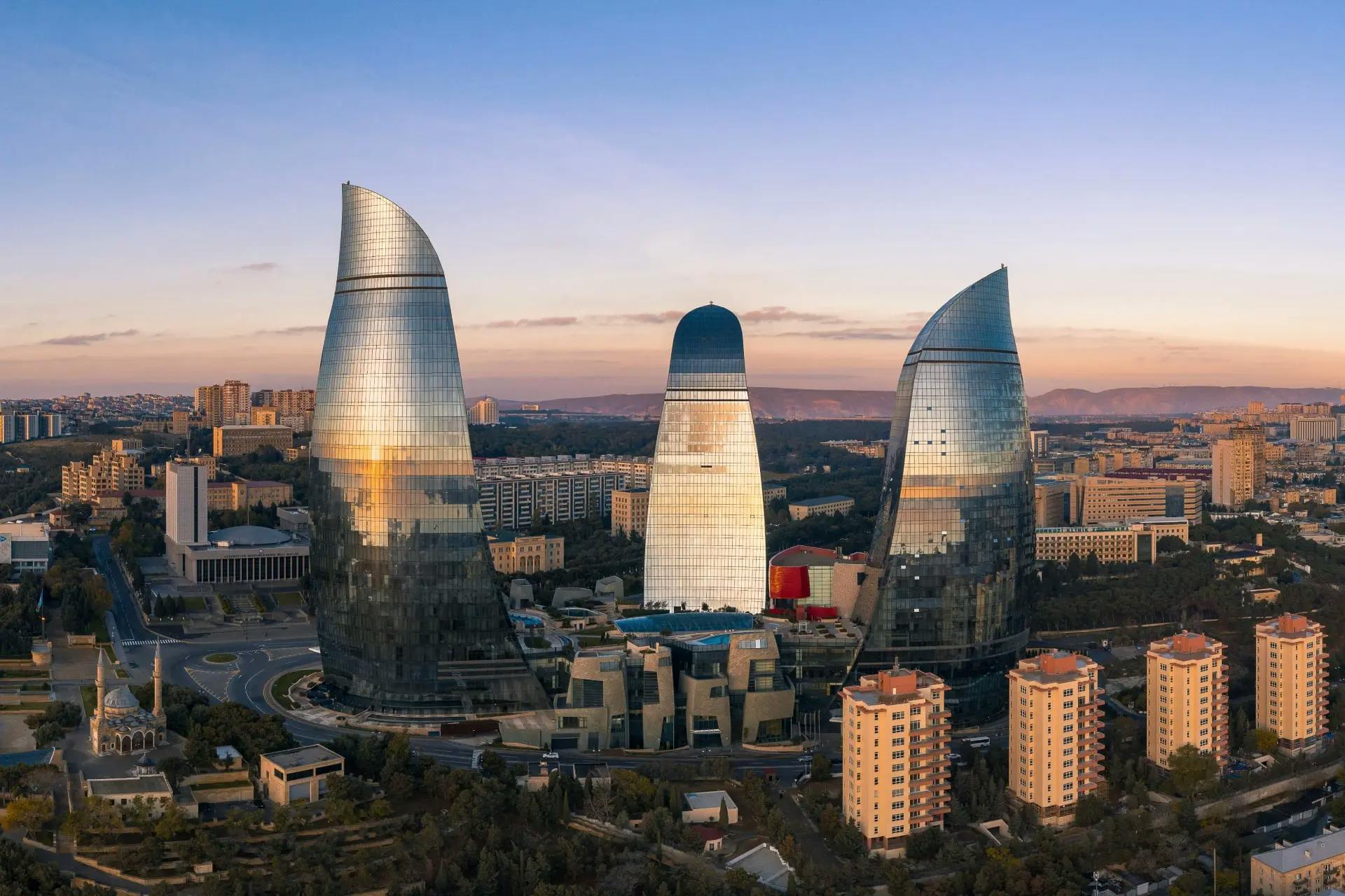 Azerbaijan skyline 