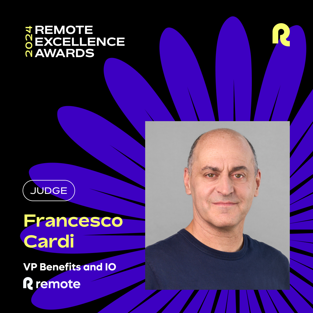 Francesco carli at the remote experience awards.