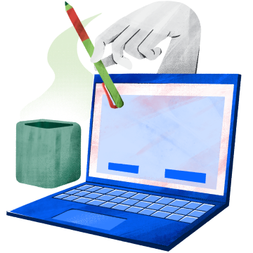 03-Laptop_hot-cup_Hand-with-pen