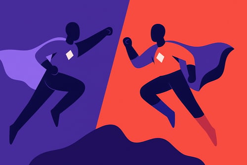 Side-by-side comparison of 1099 contractor vs W-2 employee classification for US employers