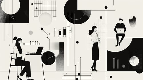 Digital employee experience, training and better tools illustration
