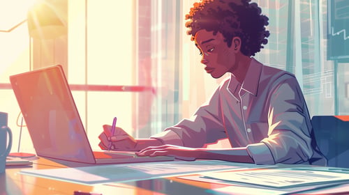 US employer reviewing payroll reporting requirements on a laptop