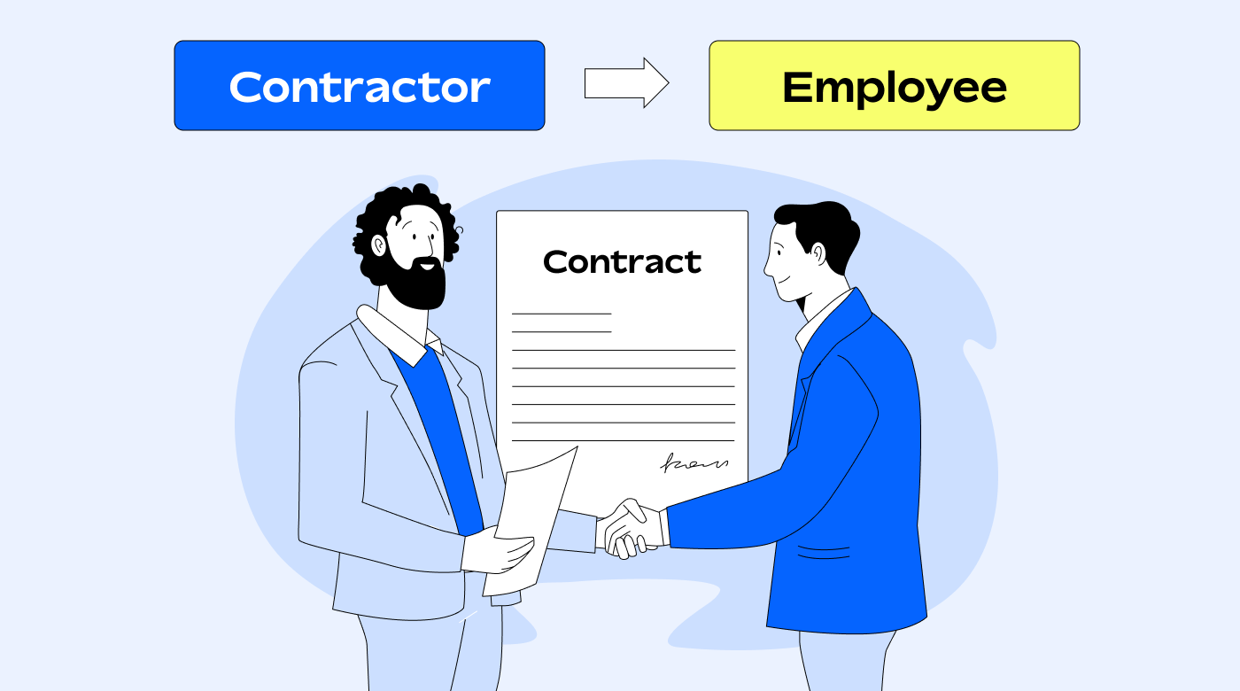 Converting a contractor to an employee