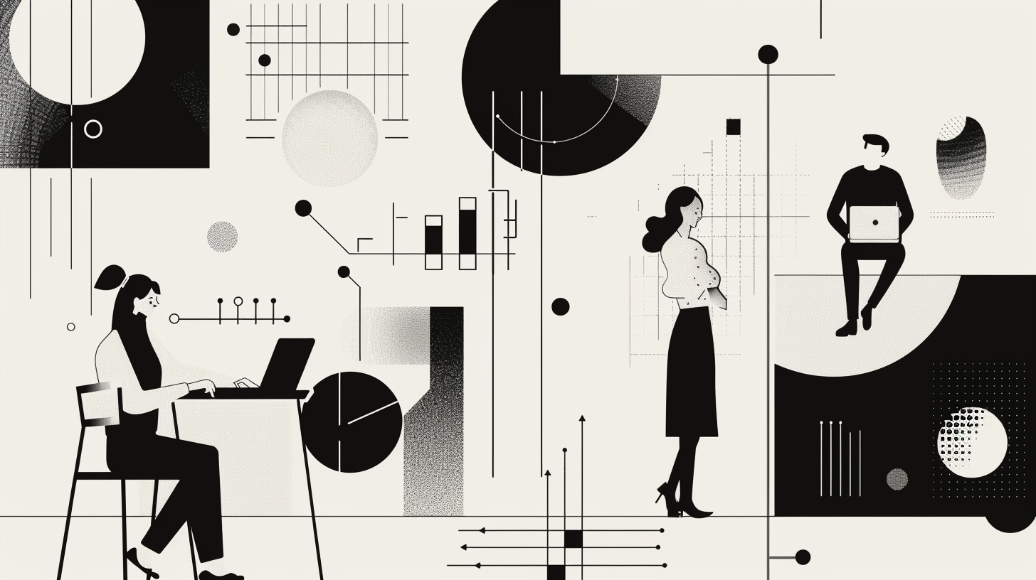 Digital employee experience, training and better tools illustration