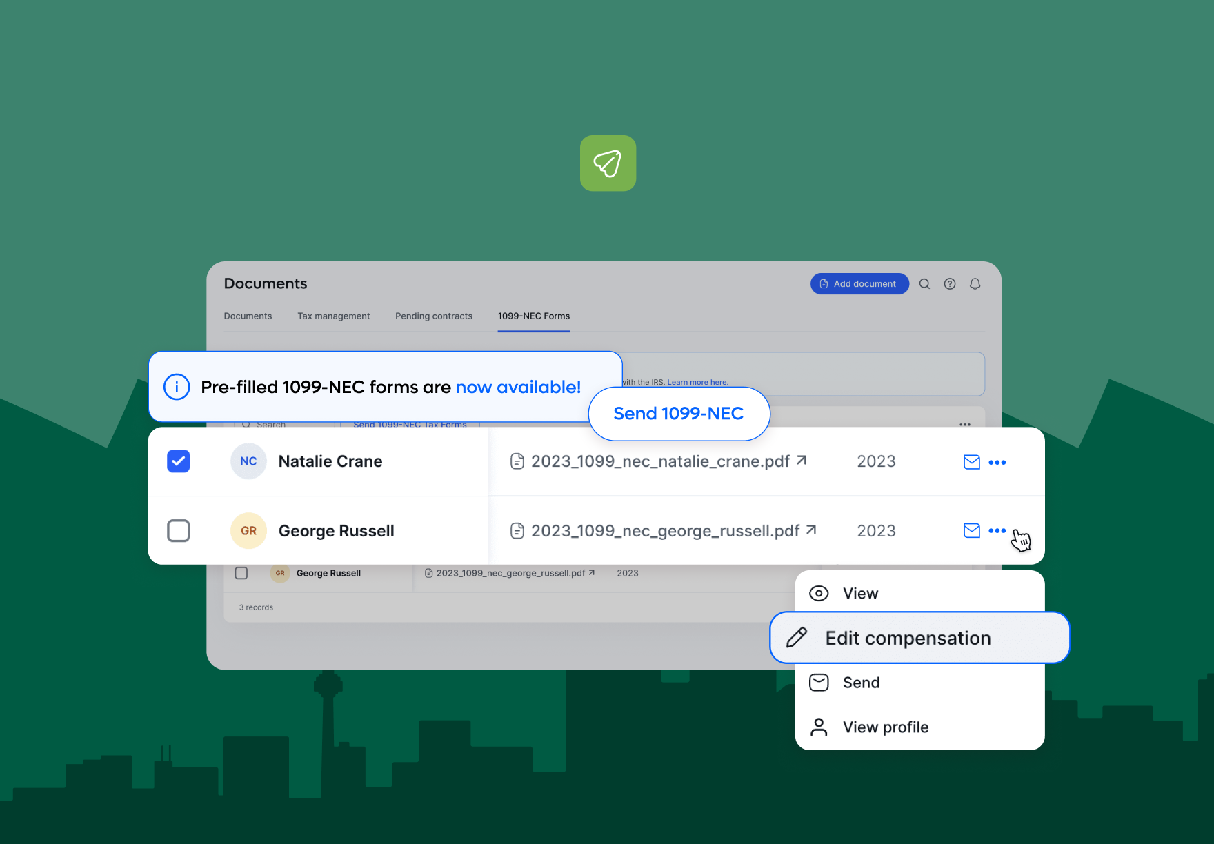 Documents product shot