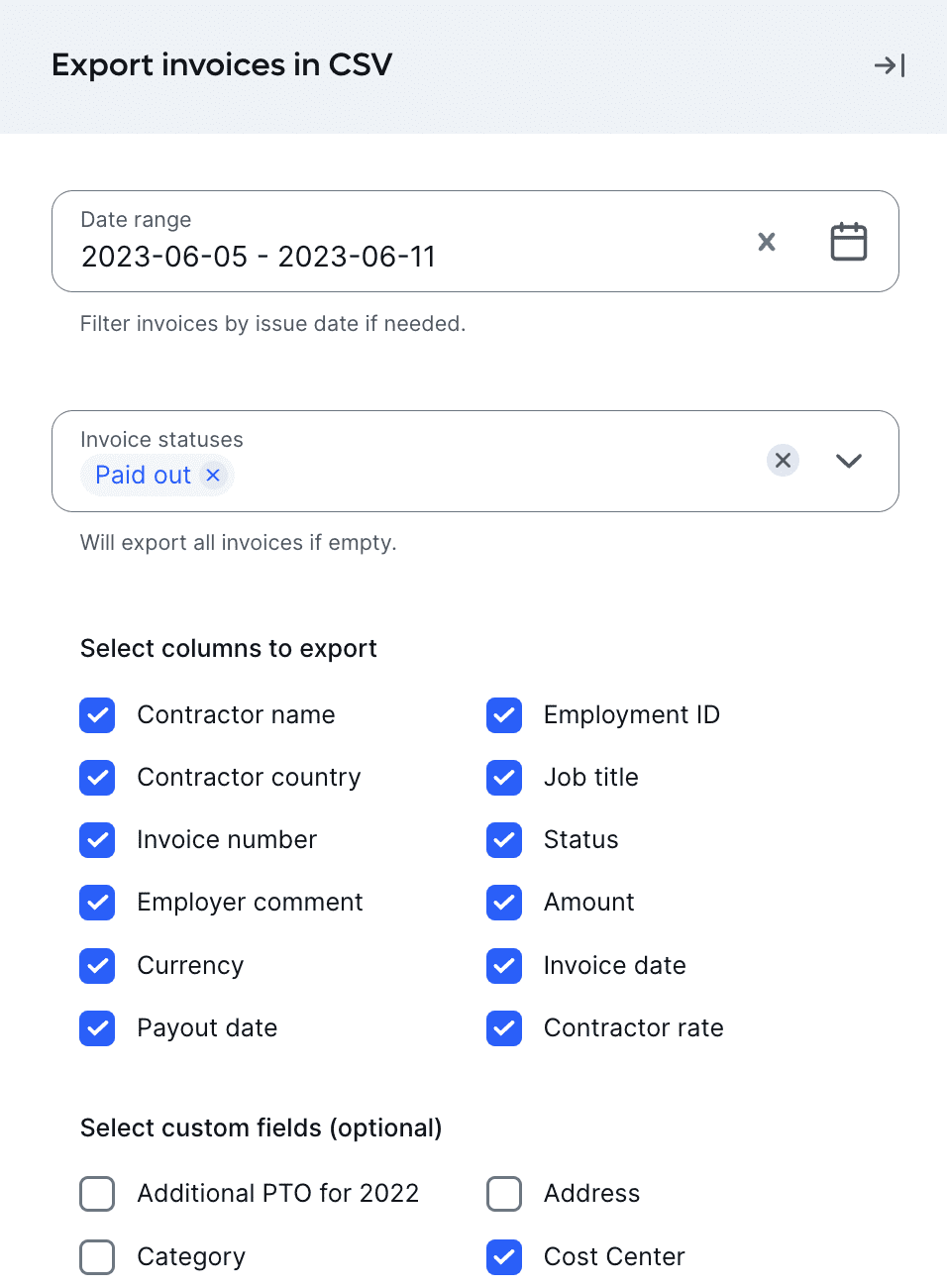 Overzicht van alle facturen van zzp-ers downloaden