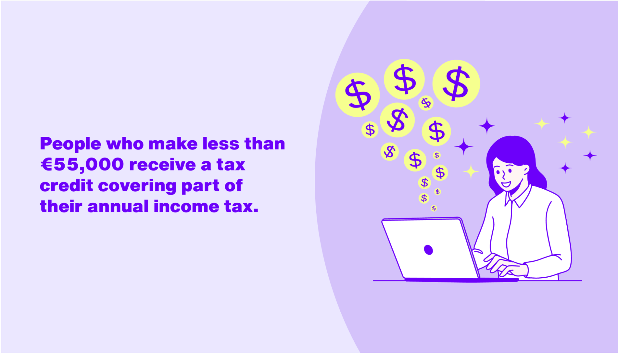 Employee receiving tax credit in Italy