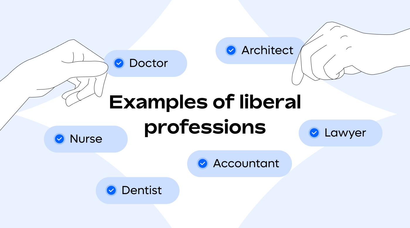 Examples of liberal professions