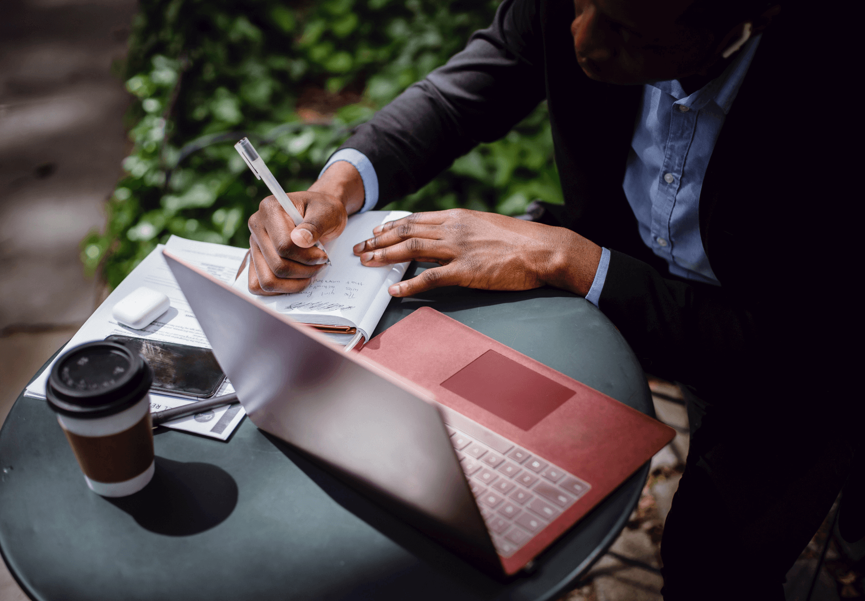 Freelancer working remotely 