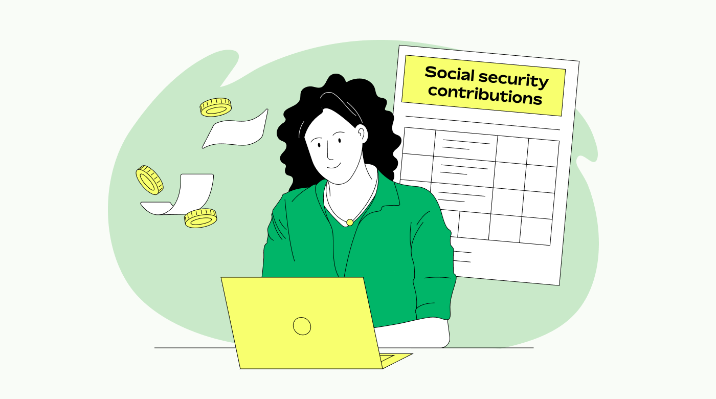 Independent contractor paying contributions