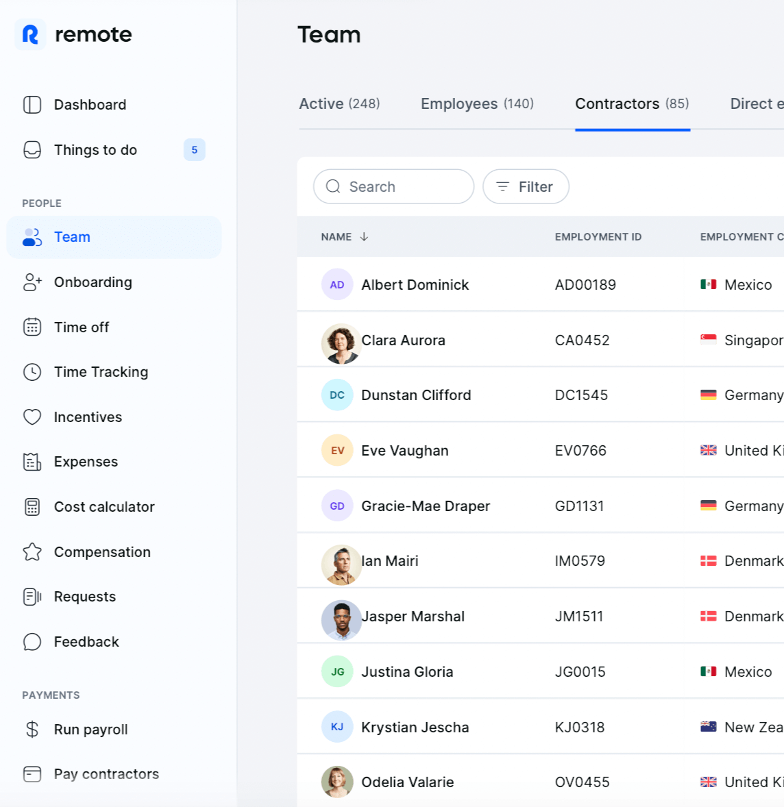 Remote contract management