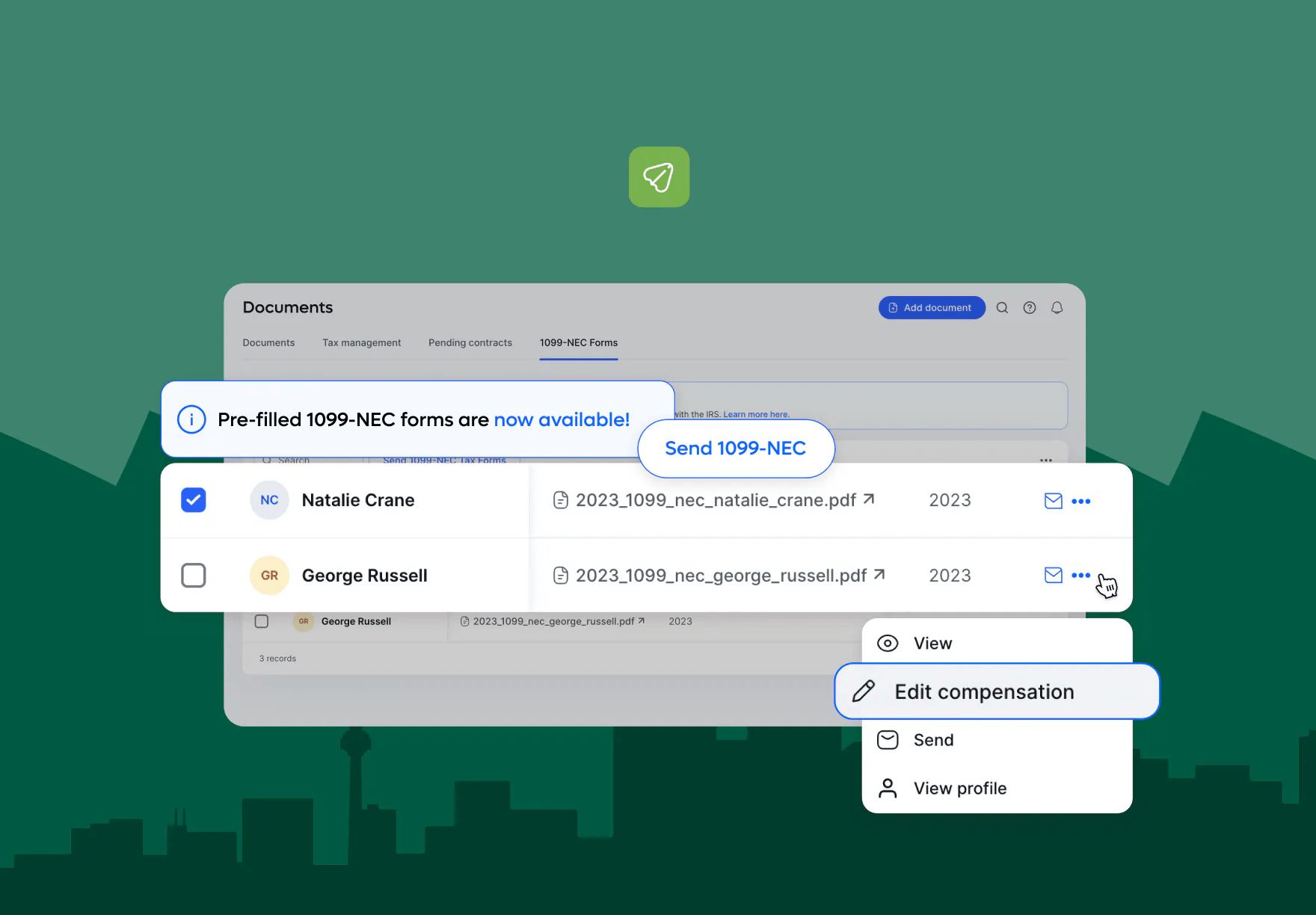 Remote contractor IRS forms