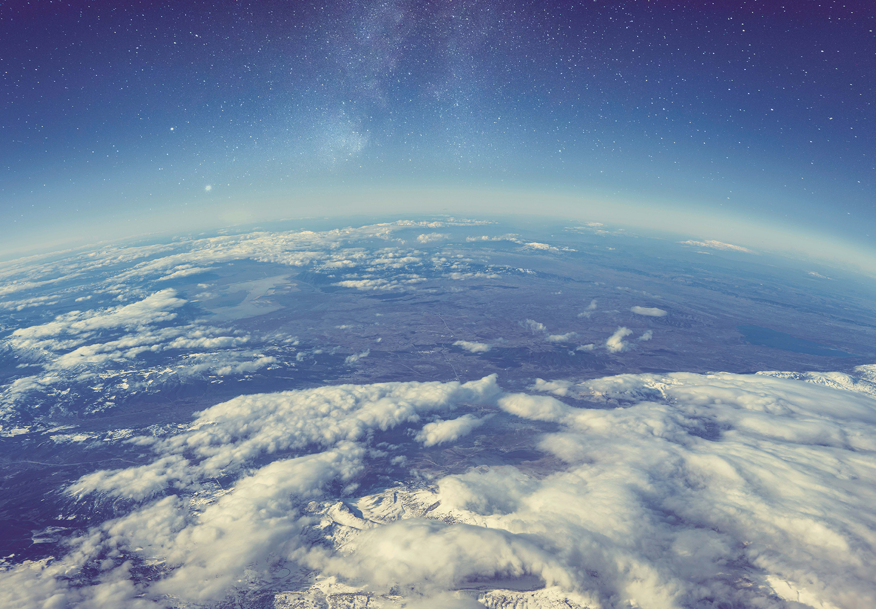 Satellite view of the earth