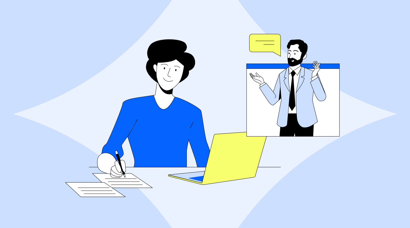 Take notes during your remote interview