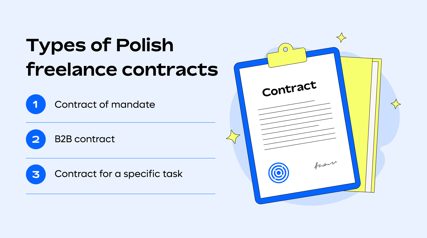 The three types of Polish freelance contracts
