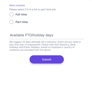 working with full-time and part-time options in Remote