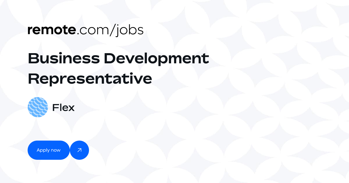 Business Development Representative at Flex | Remote