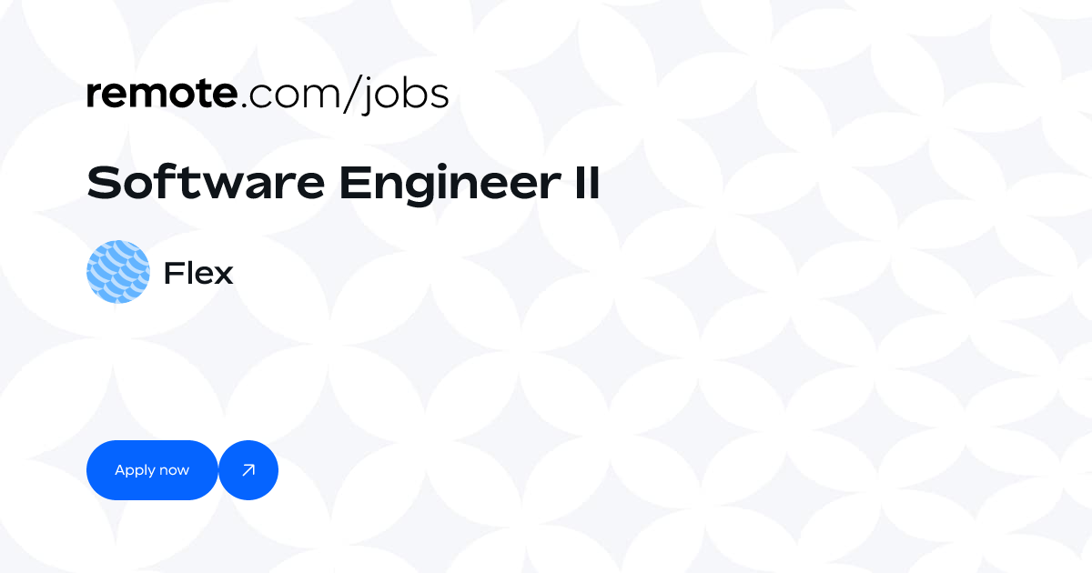 Software Engineer II at Flex | Remote