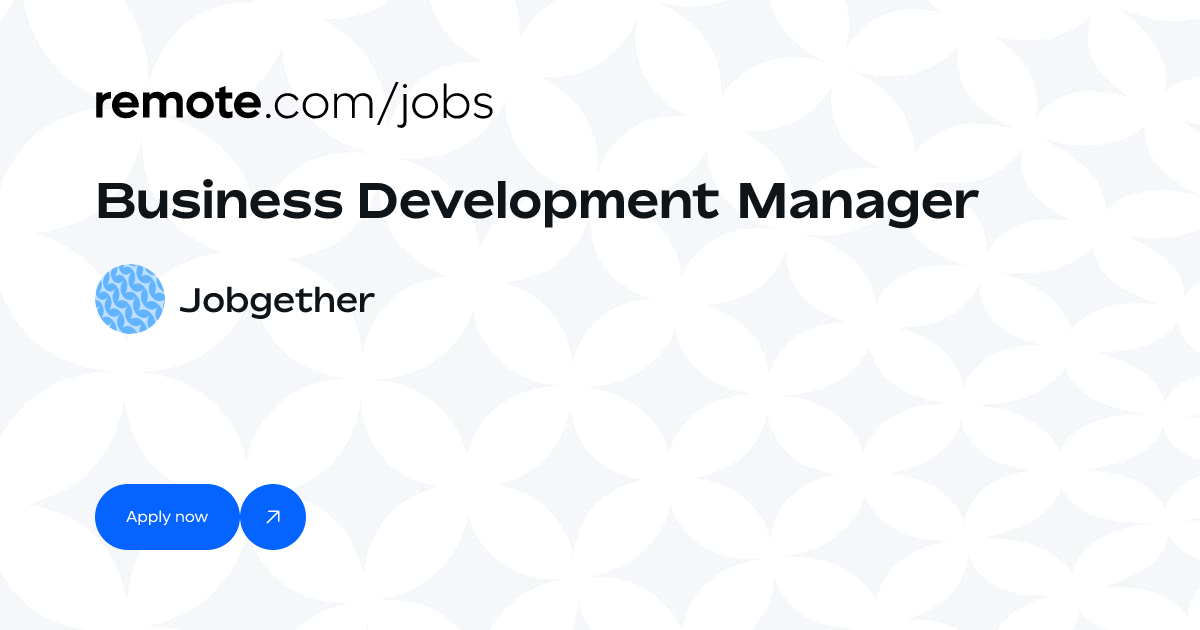 Business Development Manager at Jobgether | Remote
