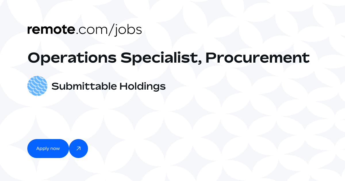 Operations Specialist, Procurement at Submittable Holdings | Remote